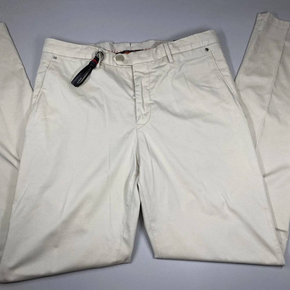 NEW MARCO PESCAROLO Men’s New York Cotton Silk Trousers